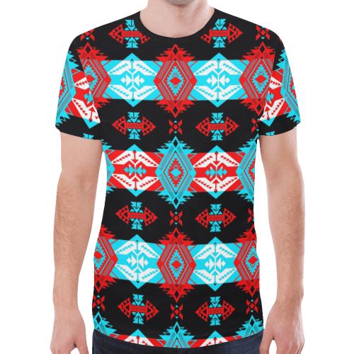 Sovereign Nation Trade Blanket New All Over Print T-shirt for Men/Large Size (Model T45) New All Over Print T-shirt for Men/Large (T45) e-joyer 