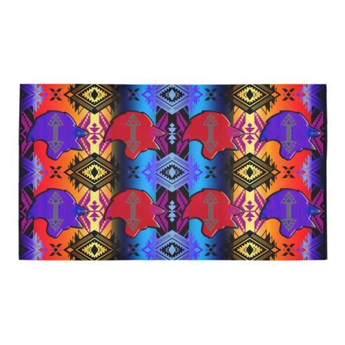 Soveriegn Nation Sunset with Wolf Bath Rug 16''x 28'' Bath Rug 16''x 28'' e-joyer 