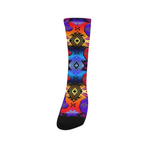 Soveriegn Nation Sunset with Wolf Trouser Socks Socks e-joyer 