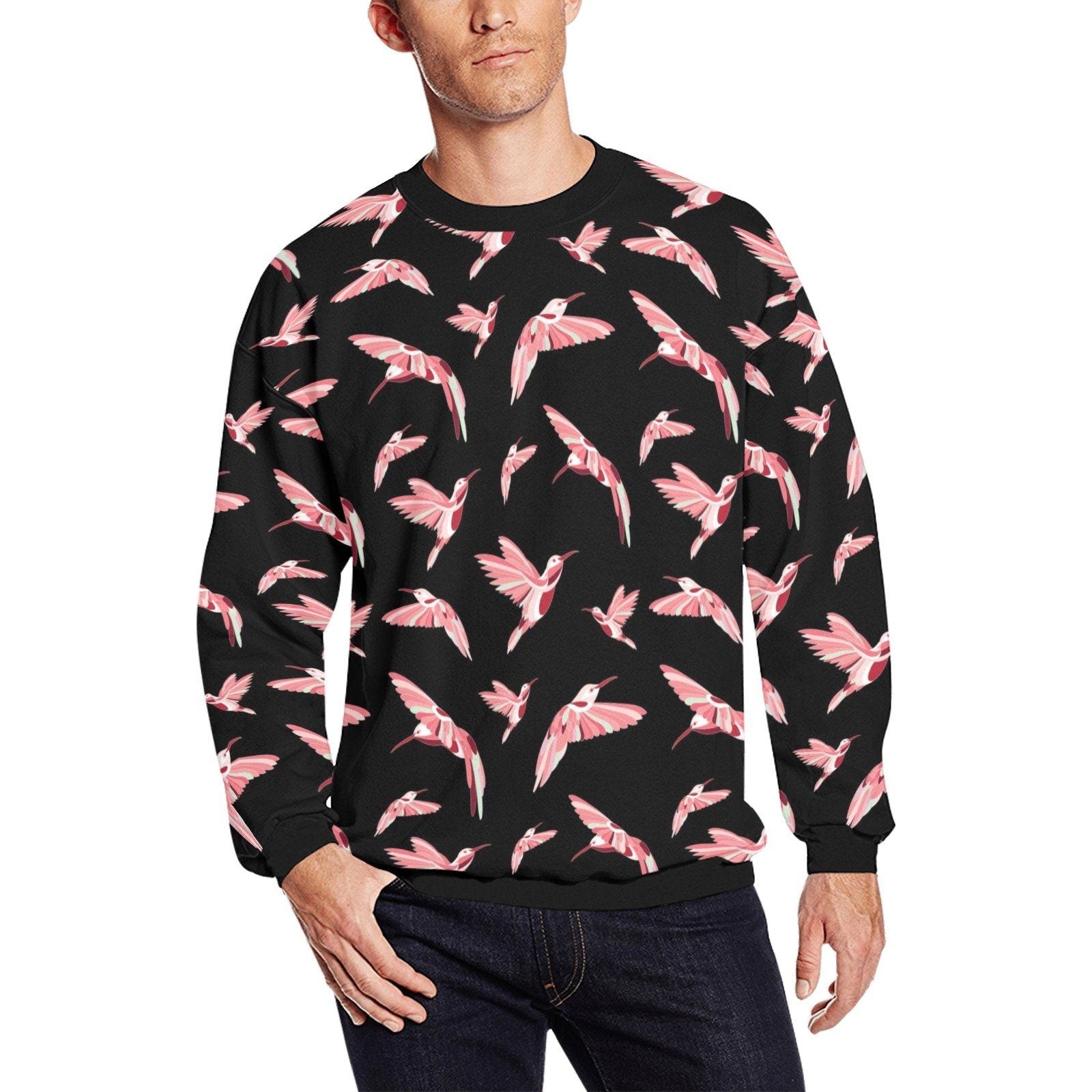 Strawberry Black All Over Print Crewneck Sweatshirt for Men (Model H18) shirt e-joyer 
