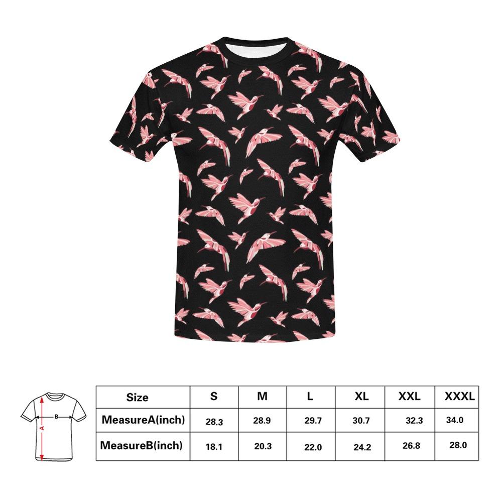 Strawberry Black All Over Print T-Shirt for Men (USA Size) (Model T40) All Over Print T-Shirt for Men (T40) e-joyer 