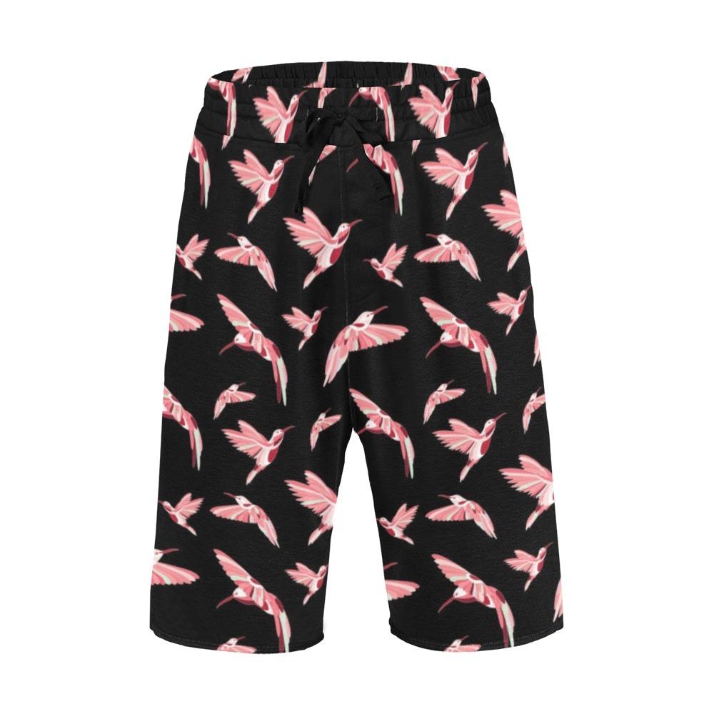 Strawberry Black Men's All Over Print Casual Shorts (Model L23) short e-joyer 