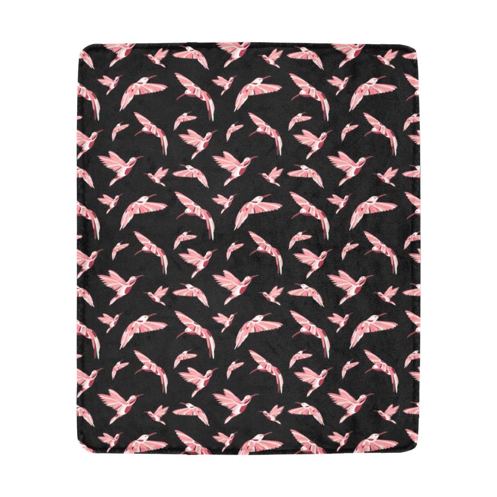 Strawberry Black Ultra-Soft Micro Fleece Blanket 50"x60" Ultra-Soft Blanket 50''x60'' e-joyer 