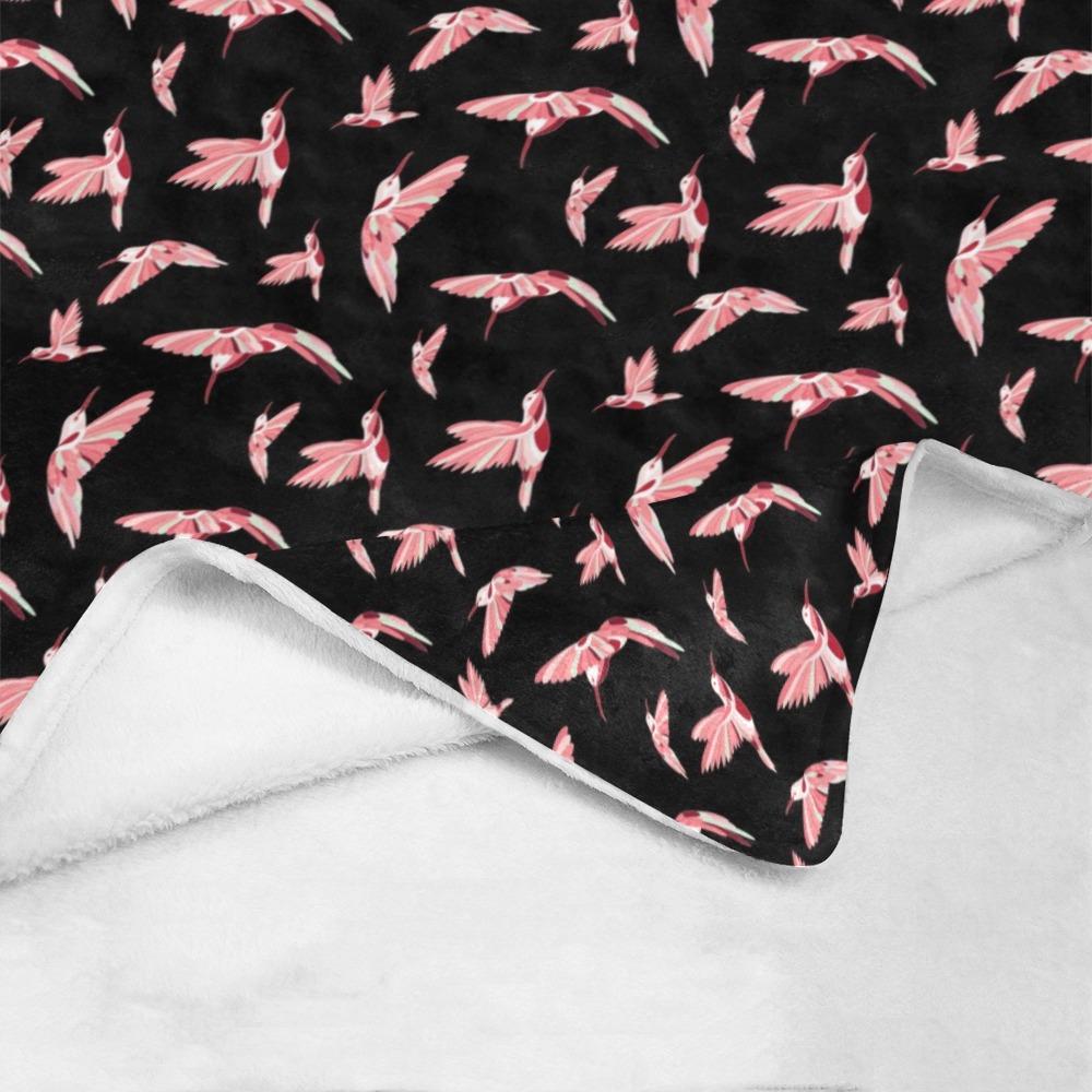 Strawberry Black Ultra-Soft Micro Fleece Blanket 50"x60" Ultra-Soft Blanket 50''x60'' e-joyer 