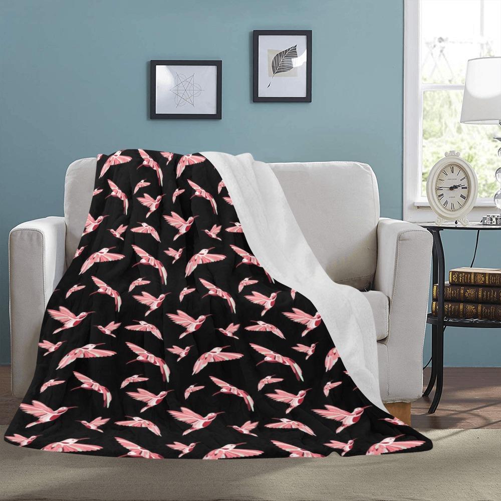 Strawberry Black Ultra-Soft Micro Fleece Blanket 60"x80" Ultra-Soft Blanket 60''x80'' e-joyer 