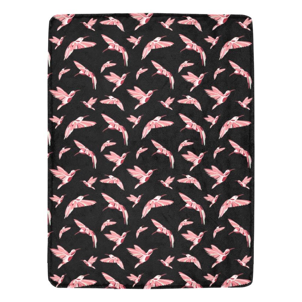 Strawberry Black Ultra-Soft Micro Fleece Blanket 60"x80" Ultra-Soft Blanket 60''x80'' e-joyer 