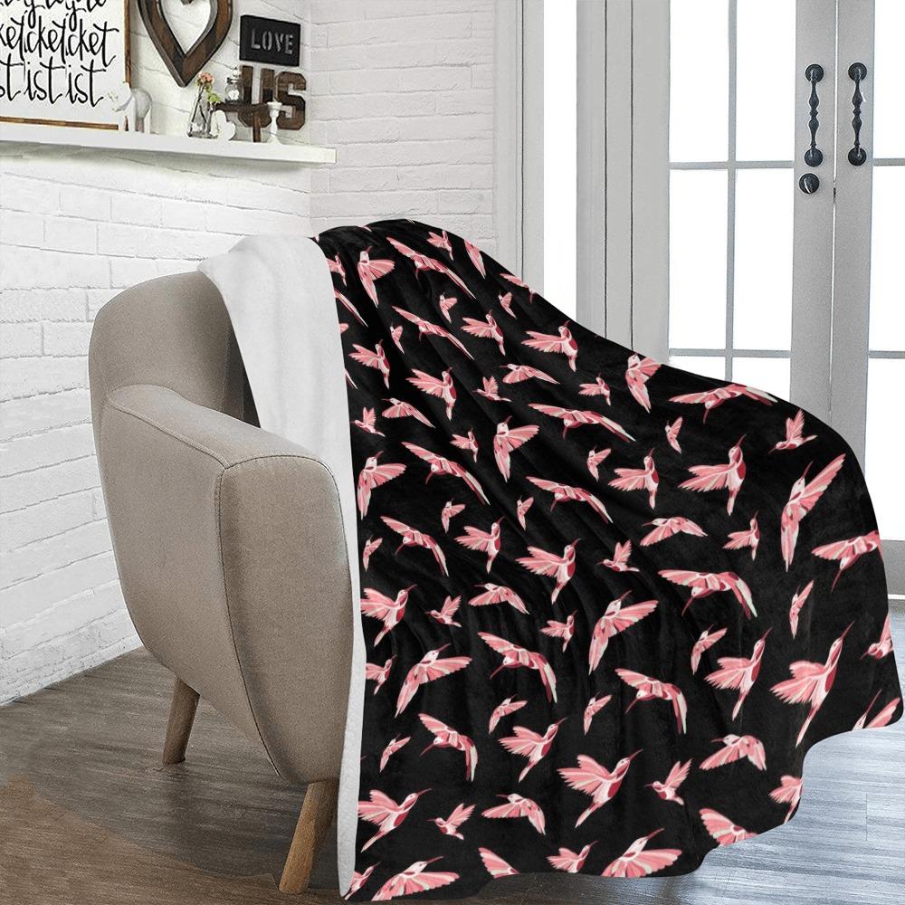 Strawberry Black Ultra-Soft Micro Fleece Blanket 60"x80" Ultra-Soft Blanket 60''x80'' e-joyer 