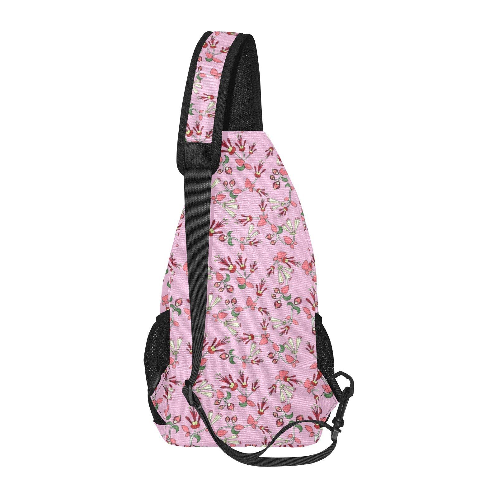 Strawberry Floral All Over Print Chest Bag (Model 1719) All Over Print Chest Bag (1719) e-joyer 