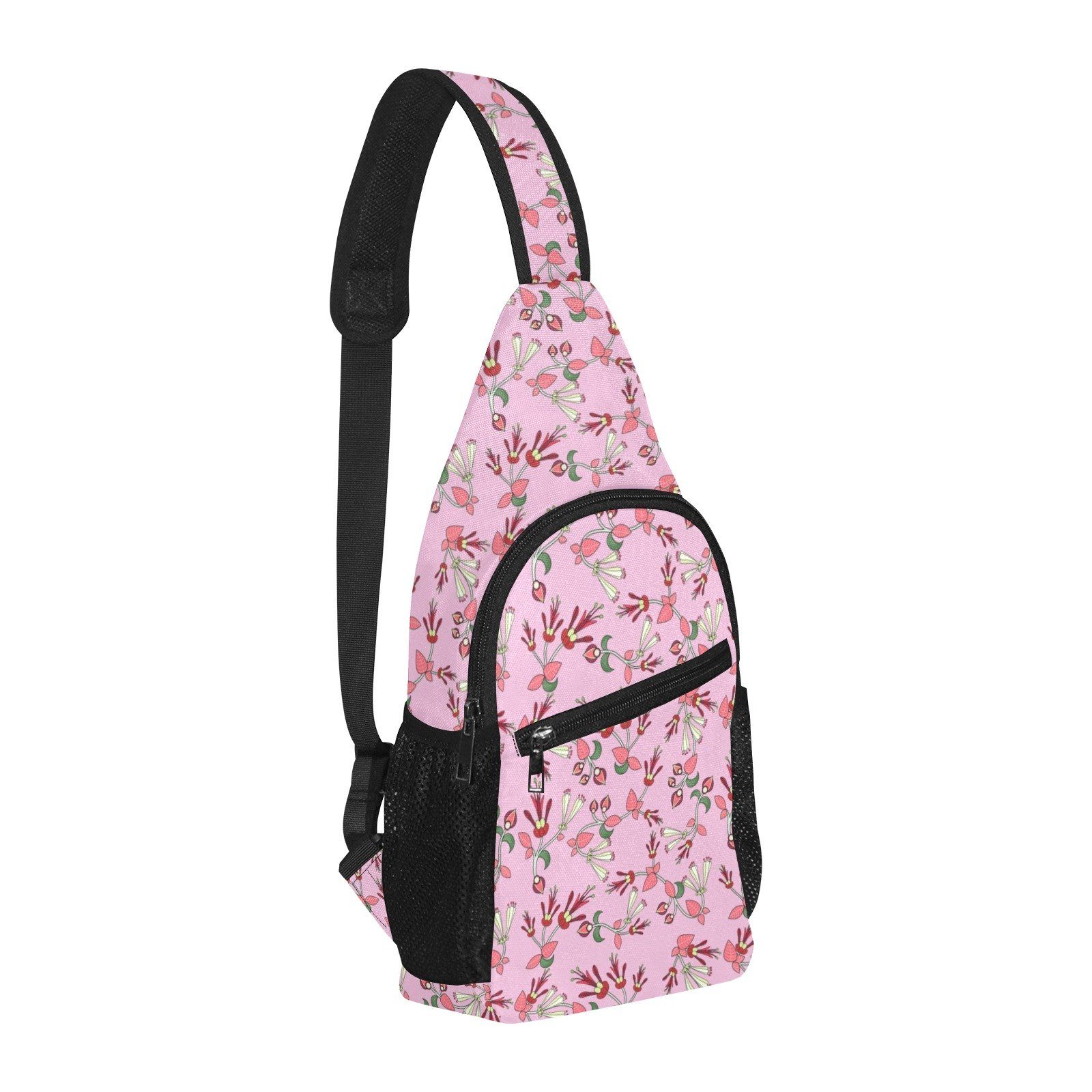 Strawberry Floral All Over Print Chest Bag (Model 1719) All Over Print Chest Bag (1719) e-joyer 