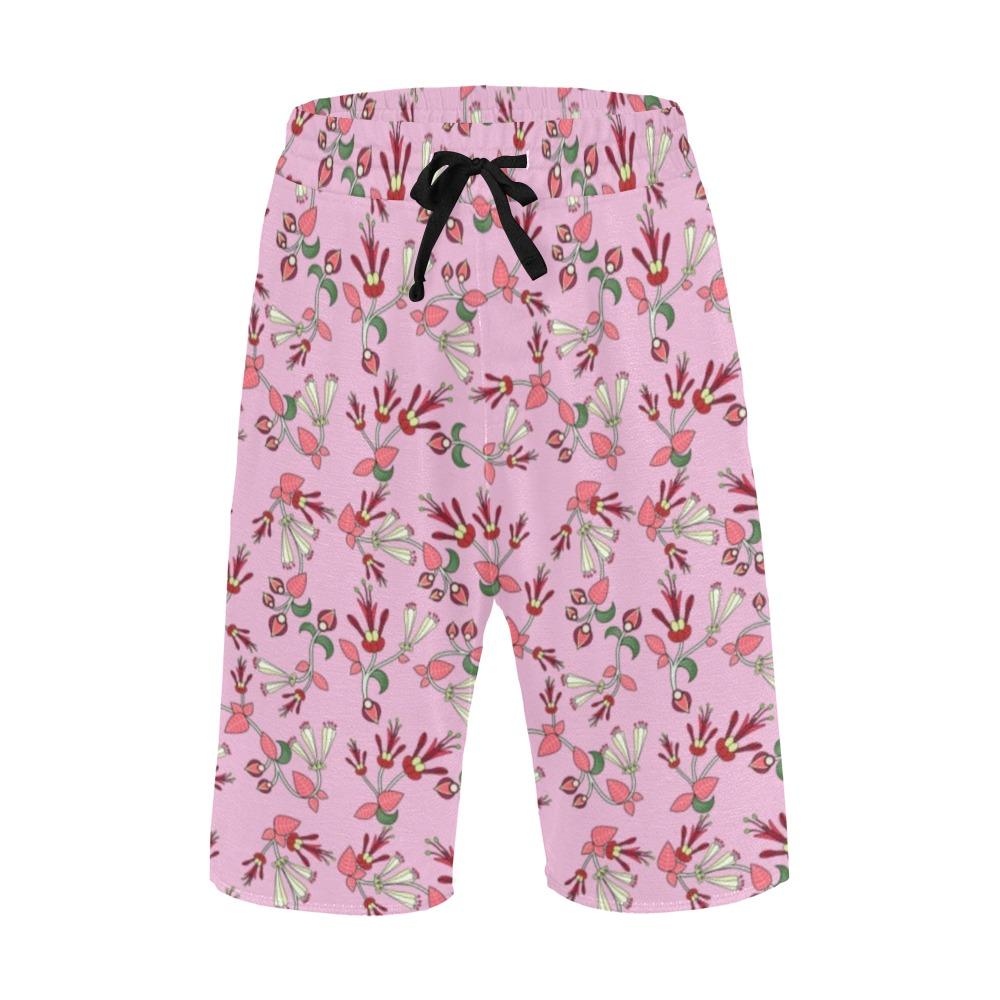 Strawberry Floral Men's All Over Print Casual Shorts (Model L23) Men's Casual Shorts (L23) e-joyer 