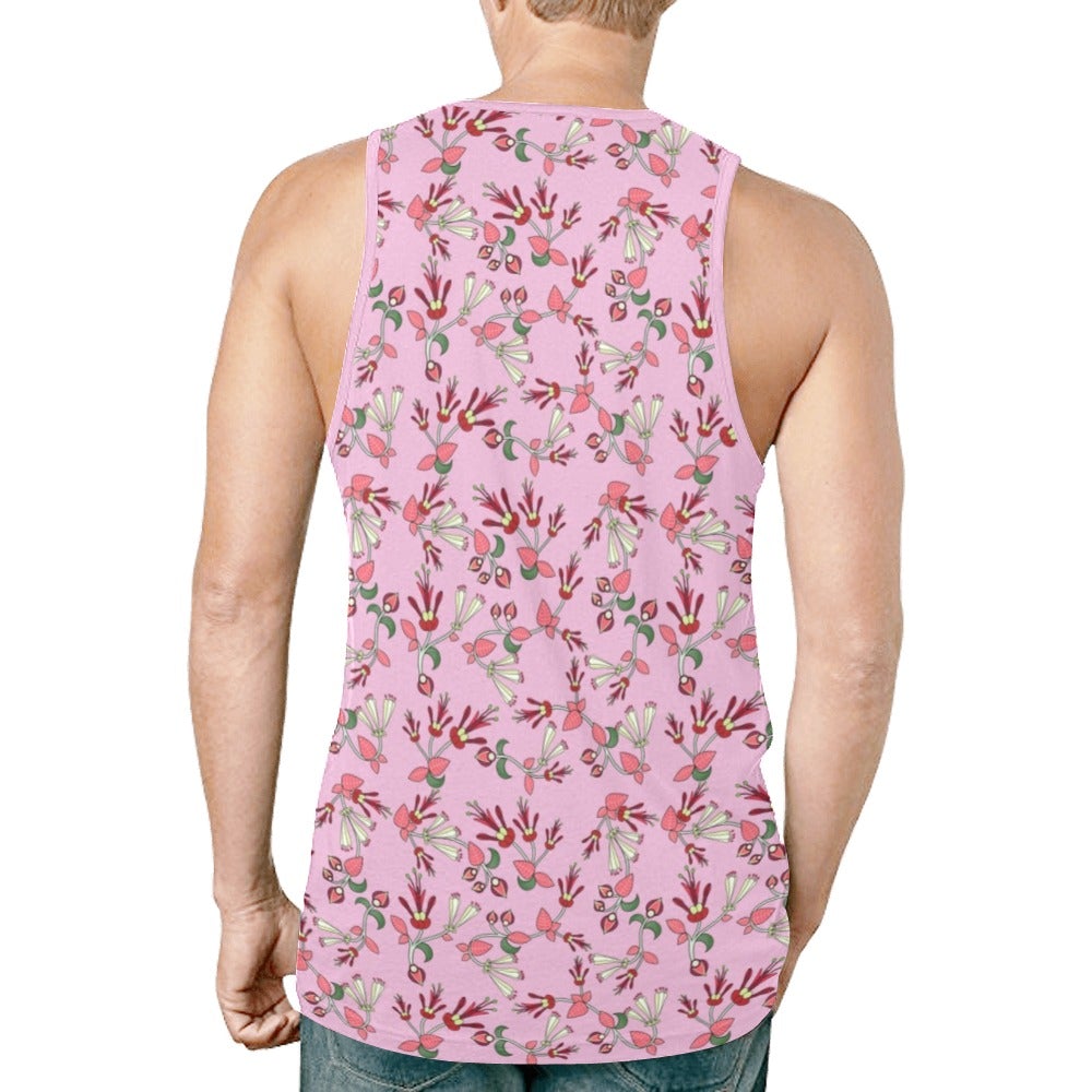 Strawberry Floral New All Over Print Tank Top for Men (Model T46) New All Over Print Tank Top for Men (T46) e-joyer 