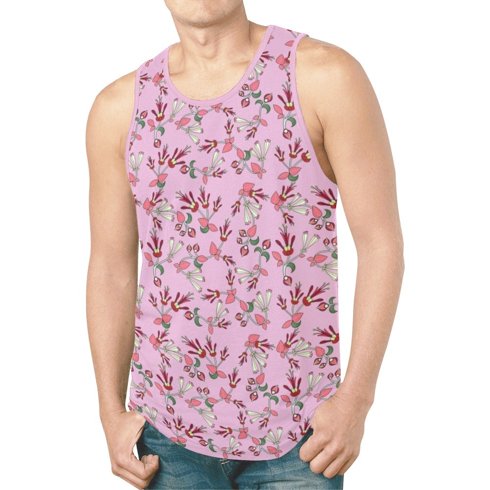 Strawberry Floral New All Over Print Tank Top for Men (Model T46) New All Over Print Tank Top for Men (T46) e-joyer 