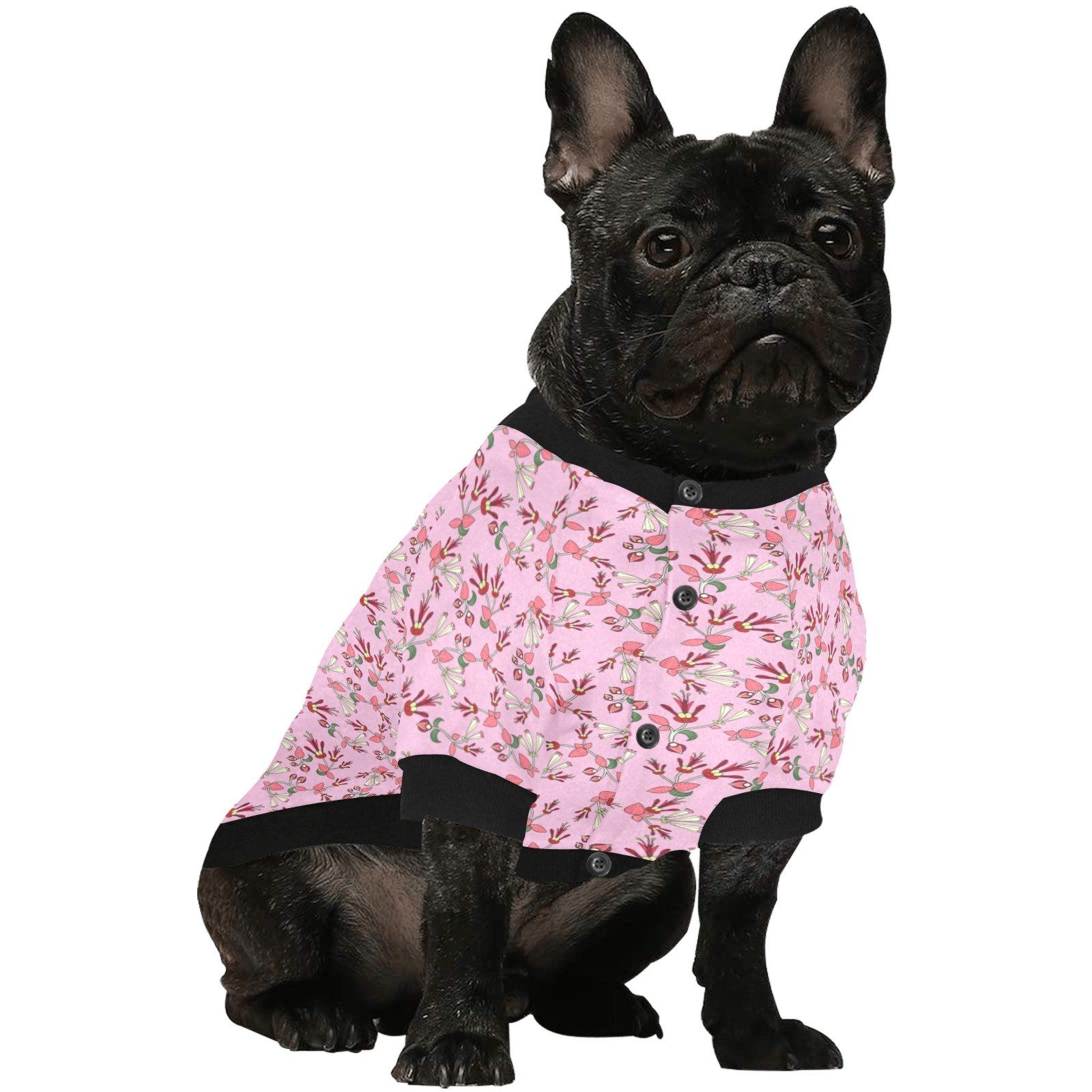 Strawberry Floral Pet Dog Round Neck Shirt Pet Dog Round Neck Shirt e-joyer 