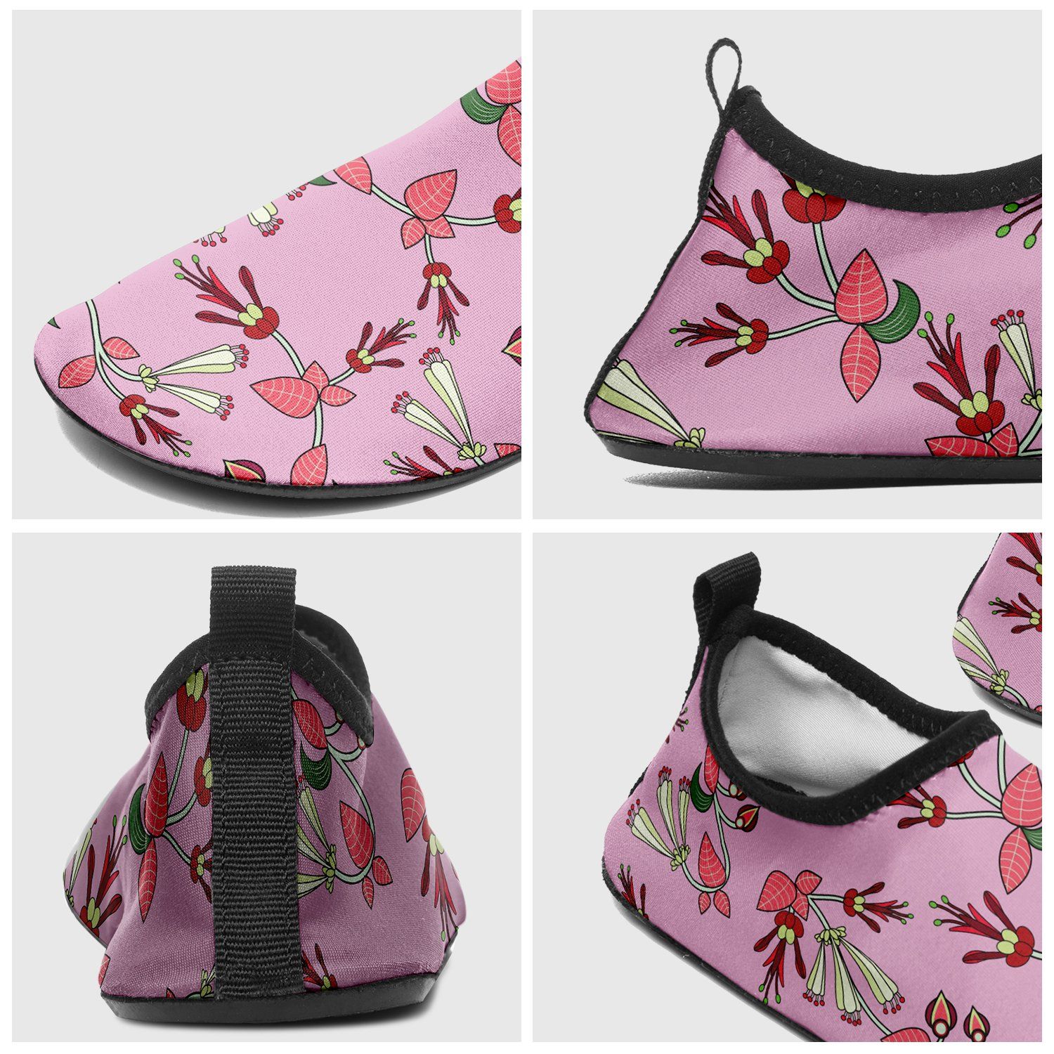 Strawberry Floral Sockamoccs Slip On Shoes Herman 