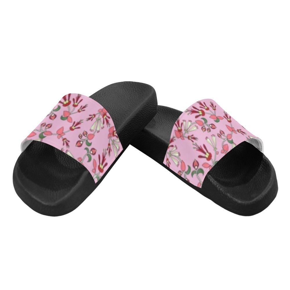 Strawberry Floral Women's Slide Sandals (Model 057) Women's Slide Sandals (057) e-joyer 