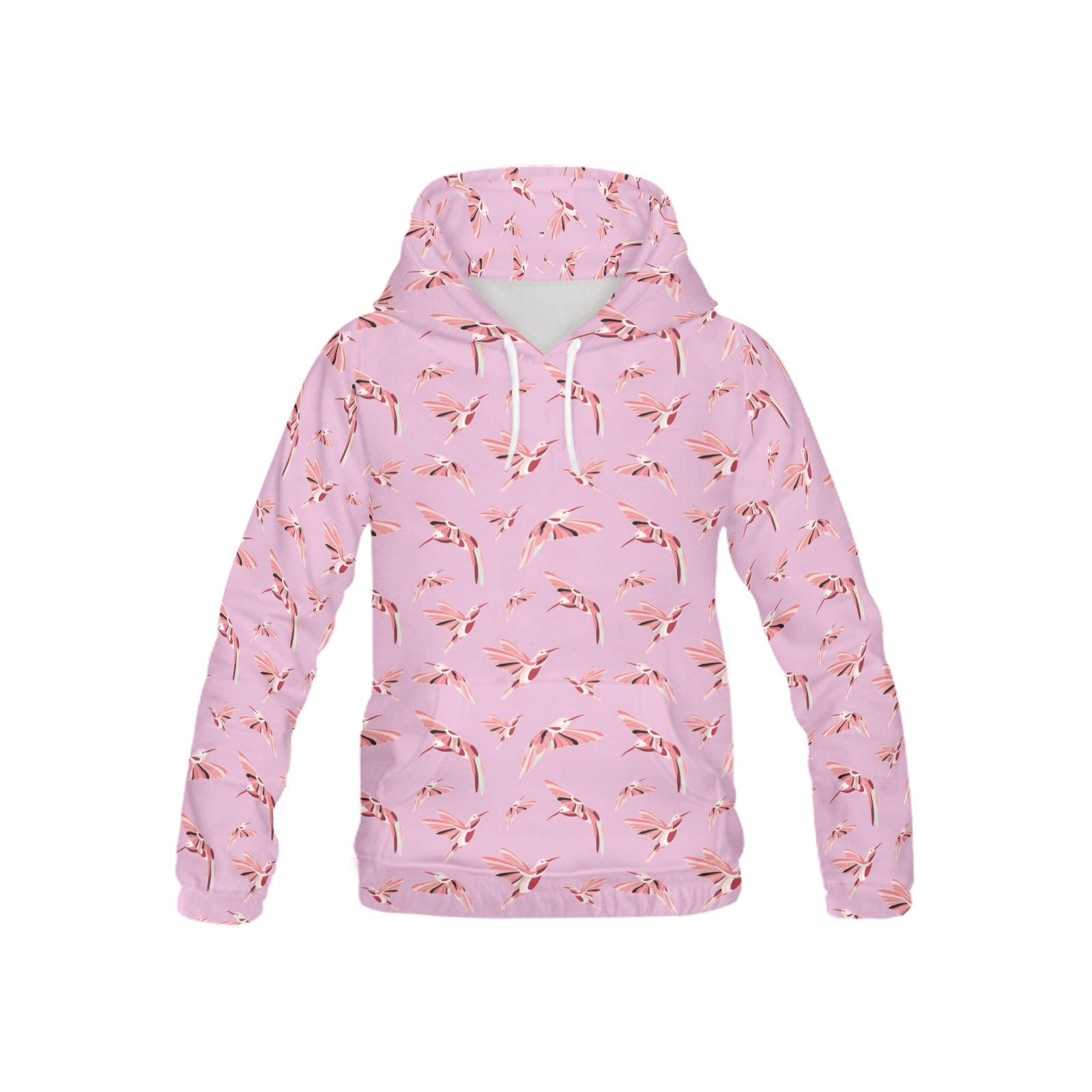 Strawberry Pink All Over Print Hoodie for Kid (USA Size) (Model H13) All Over Print Hoodie for Kid (H13) e-joyer 