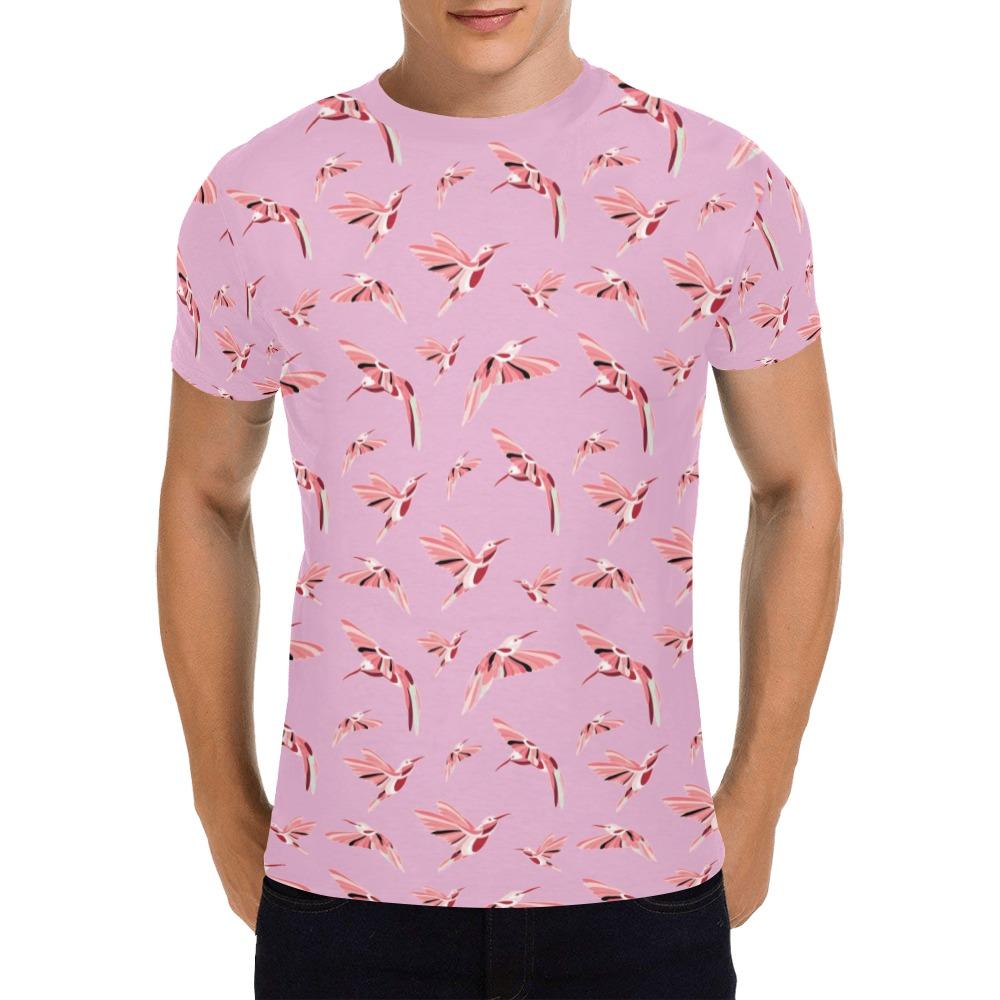 Strawberry Pink All Over Print T-Shirt for Men (USA Size) (Model T40) All Over Print T-Shirt for Men (T40) e-joyer 