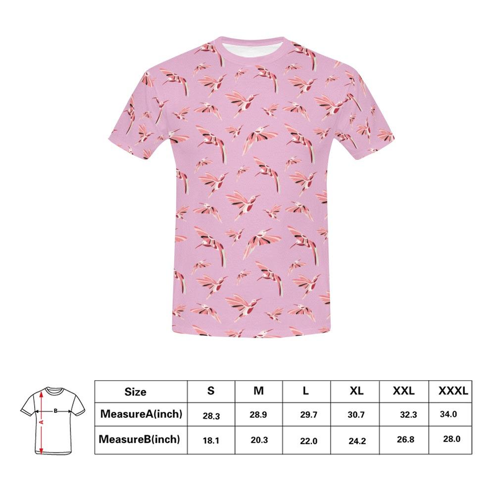 Strawberry Pink All Over Print T-Shirt for Men (USA Size) (Model T40) All Over Print T-Shirt for Men (T40) e-joyer 