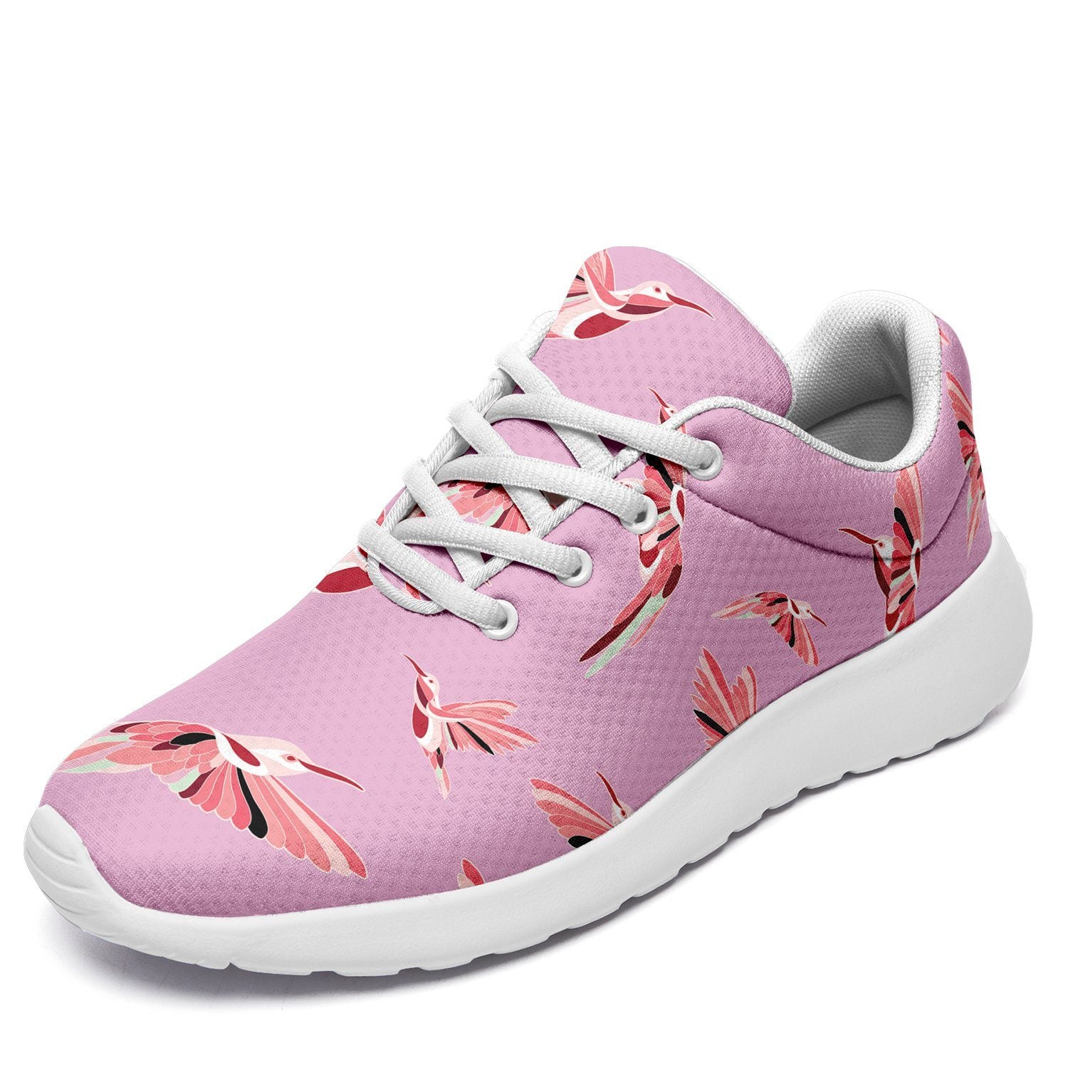 Strawberry Pink Ikkaayi Sport Sneakers ikkaayi Herman US Women 4.5 / US Youth 3.5 / EUR 35 White Sole 