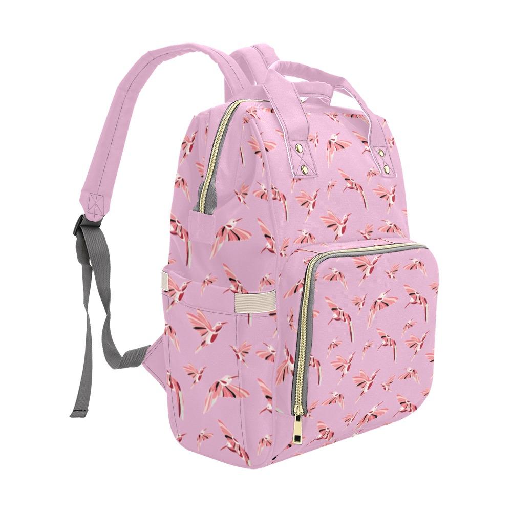 Strawberry Pink Multi-Function Diaper Backpack/Diaper Bag (Model 1688) bag e-joyer 