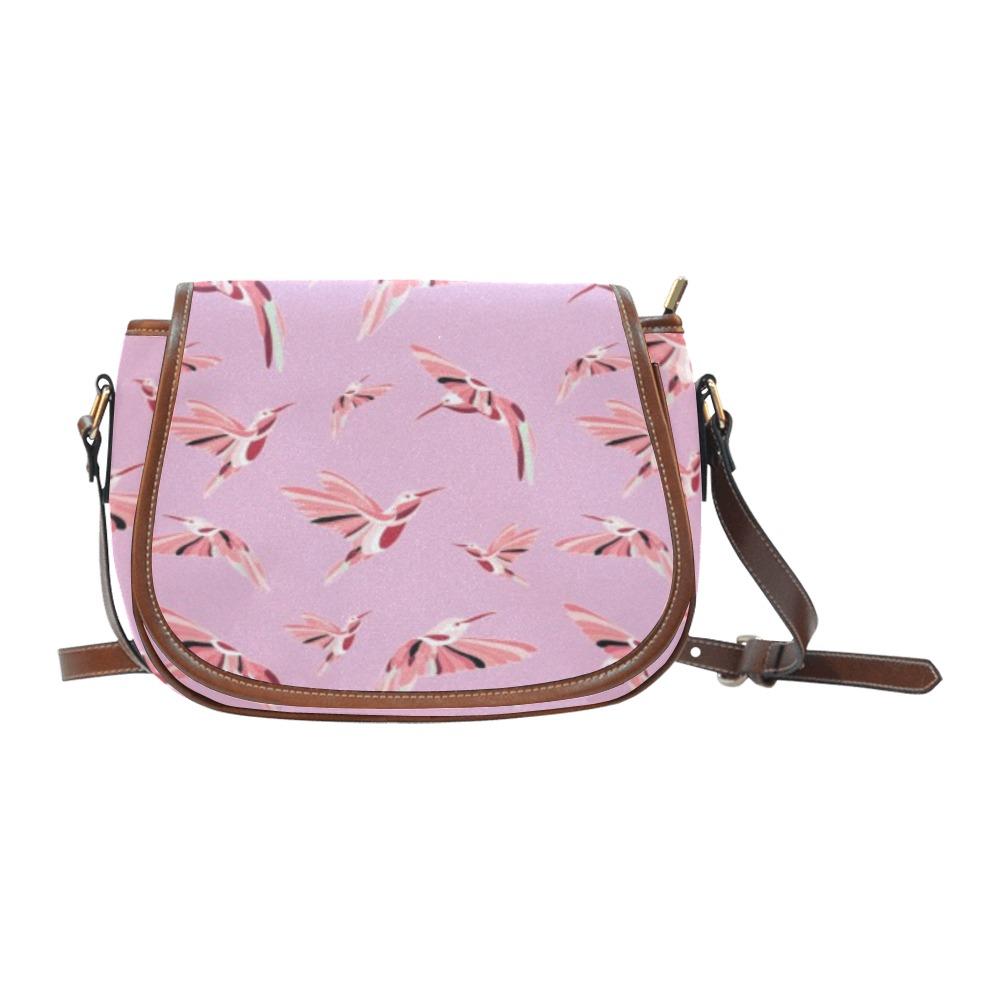 Strawberry Pink Saddle Bag/Large (Model 1649) Saddle Bag/Large e-joyer 