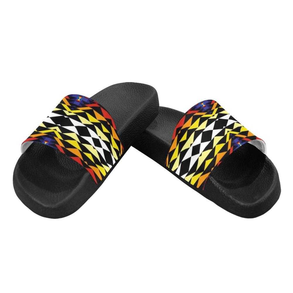 Sunset Blanket Men's Slide Sandals (Model 057) Men's Slide Sandals (057) e-joyer 