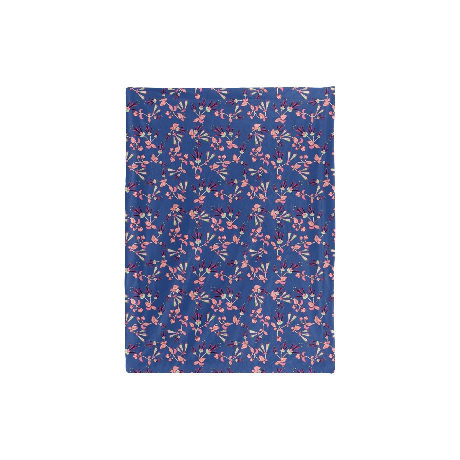 Swift Floral Peach Blue Baby Blanket 30"x40" Baby Blanket 30"x40" e-joyer 