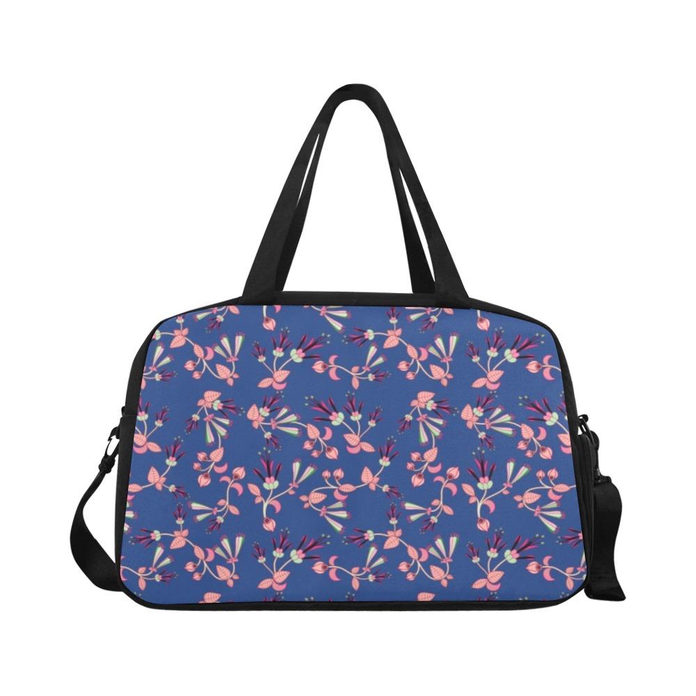 Swift Floral Peach Blue Fitness Handbag (Model 1671) Fitness Handbag (1671) e-joyer 