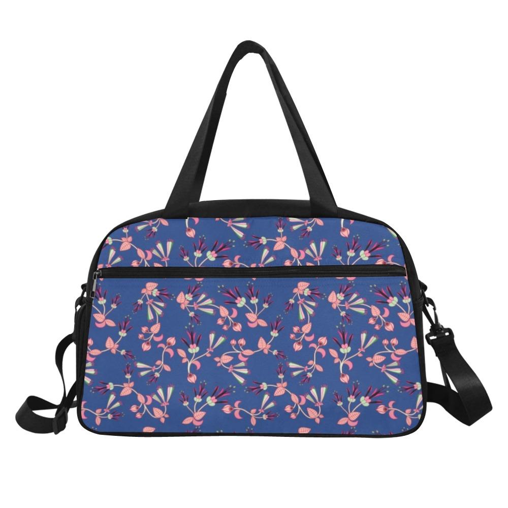 Swift Floral Peach Blue Fitness Handbag (Model 1671) Fitness Handbag (1671) e-joyer 