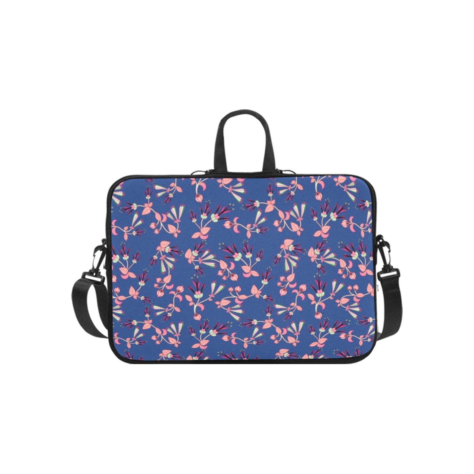 Swift Floral Peach Blue Laptop Handbags 14" bag e-joyer 