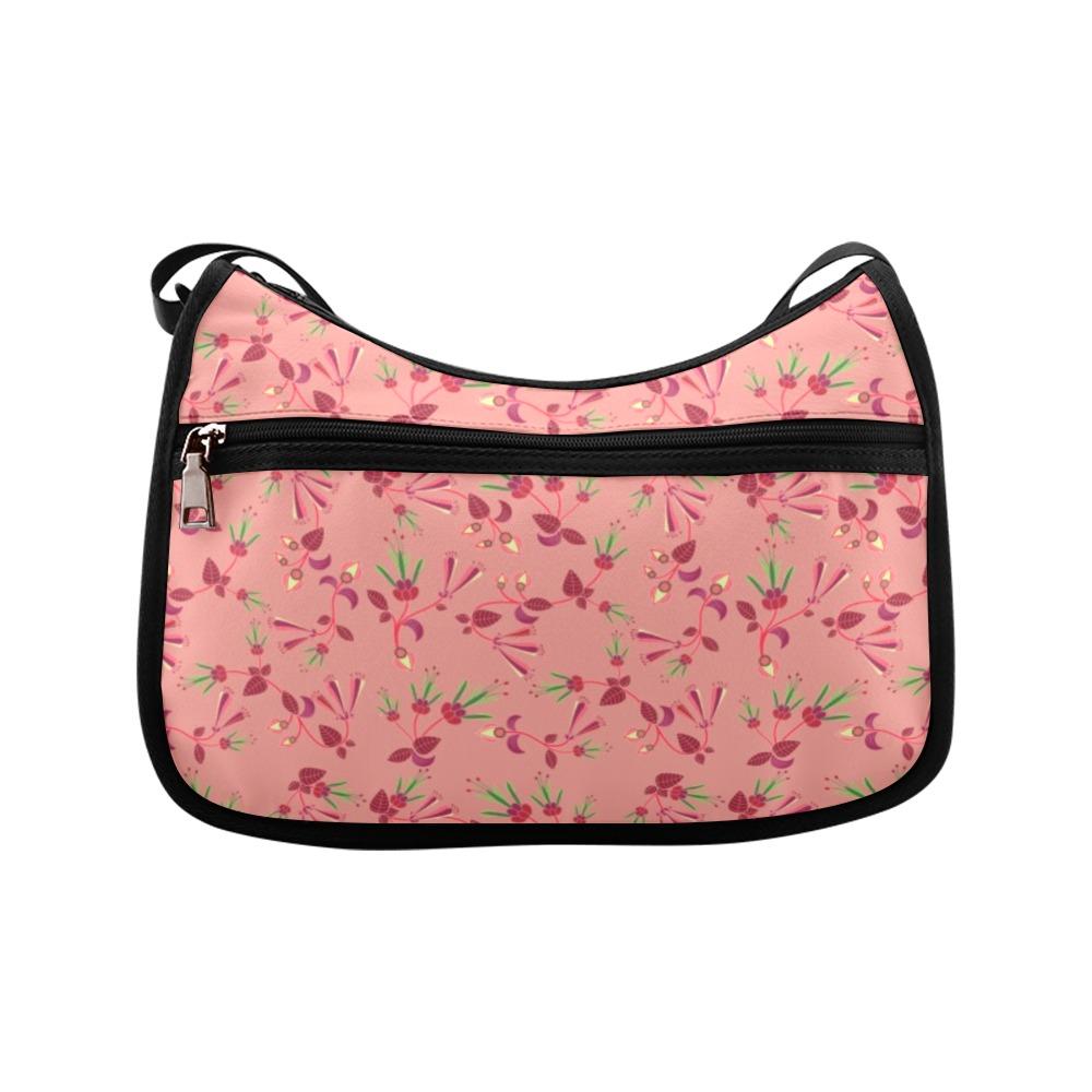 Swift Floral Peach Rouge Remix Crossbody Bags (Model 1616) Crossbody Bags (1616) e-joyer 