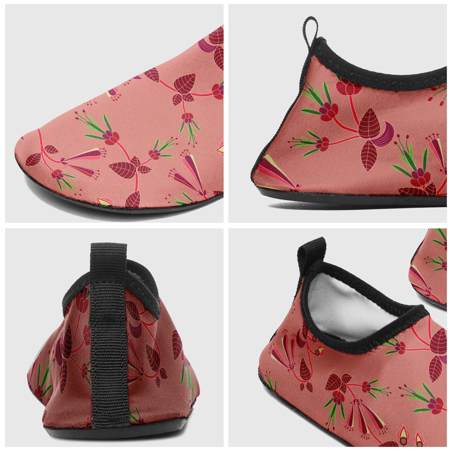 Swift Floral Peach Rouge Remix Kid's Slip On Shoes Herman 