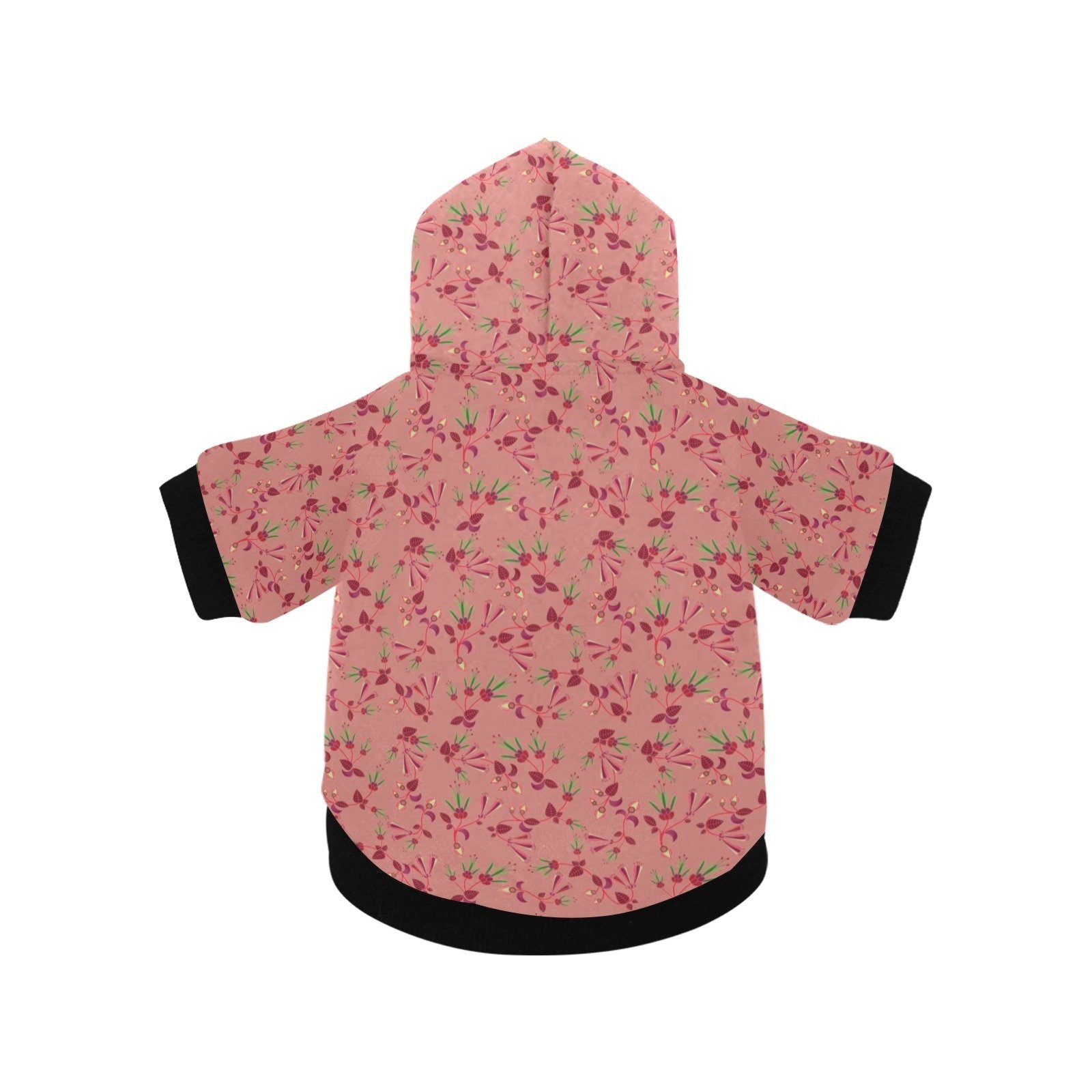 Swift Floral Peach Rouge Remix Pet Dog Hoodie Pet Dog Hoodie e-joyer 