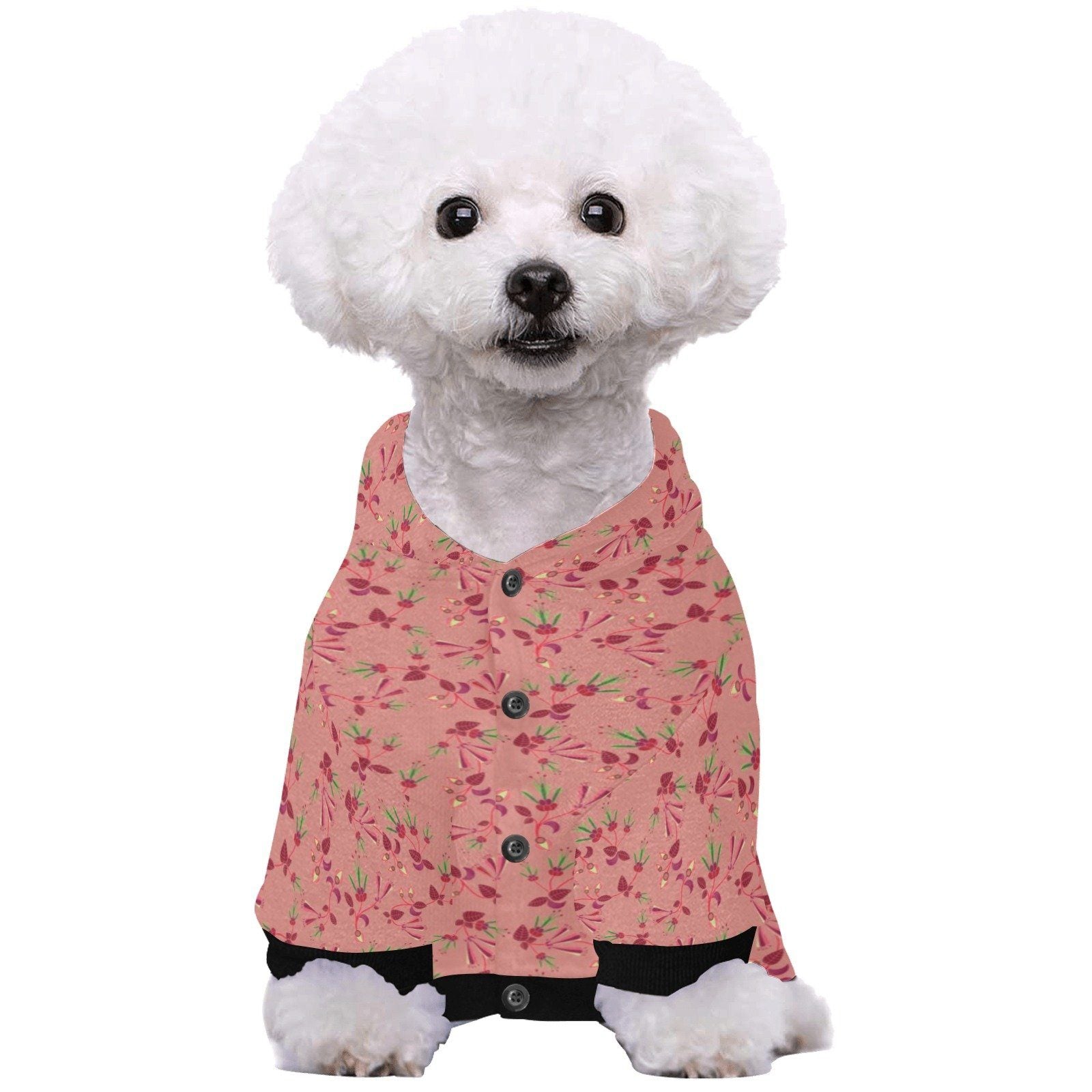 Swift Floral Peach Rouge Remix Pet Dog Hoodie Pet Dog Hoodie e-joyer 