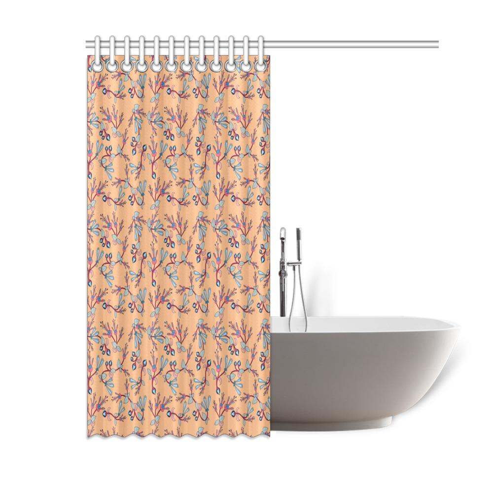 Swift Floral Peache Shower Curtain 60"x72" Shower Curtain 60"x72" e-joyer 