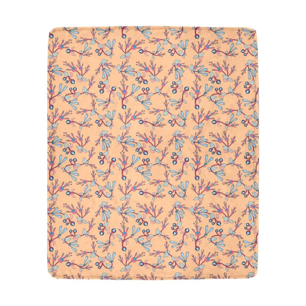 Swift Floral Peache Ultra-Soft Micro Fleece Blanket 50"x60" Ultra-Soft Blanket 50''x60'' e-joyer 