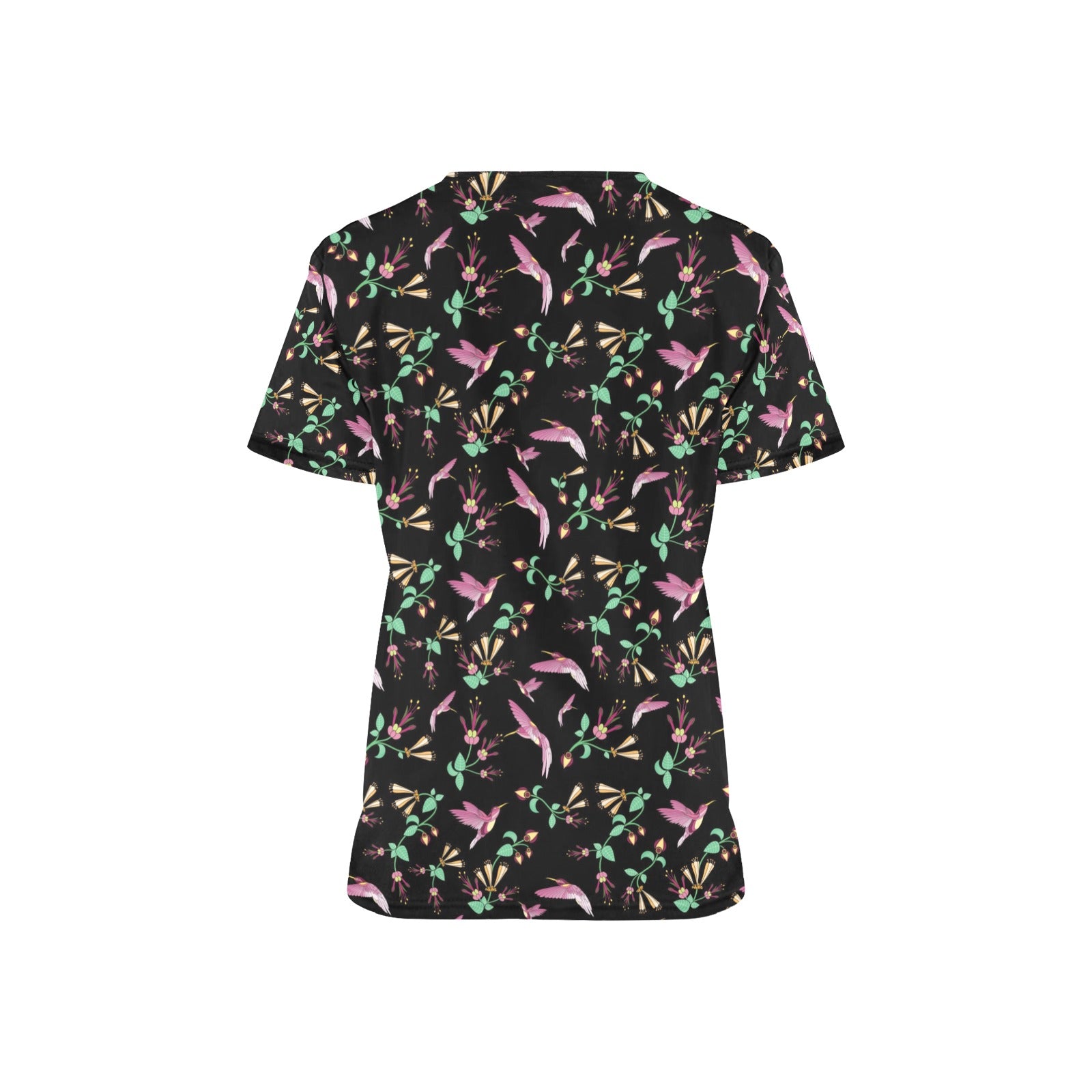 Swift Noir All Over Print Scrub Top Scrub Top e-joyer 