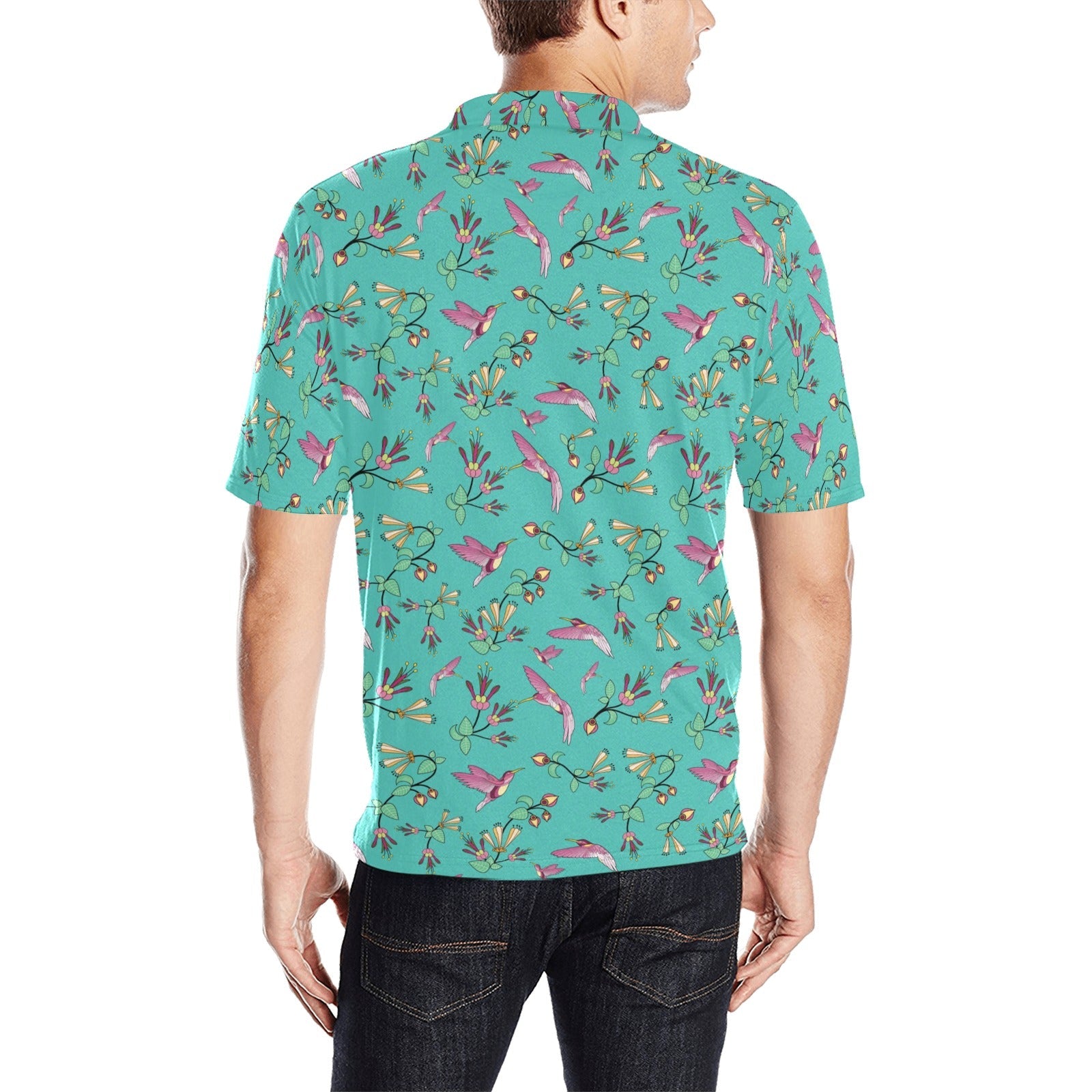 Swift Pastel Men's All Over Print Polo Shirt (Model T55) Men's Polo Shirt (Model T55) e-joyer 