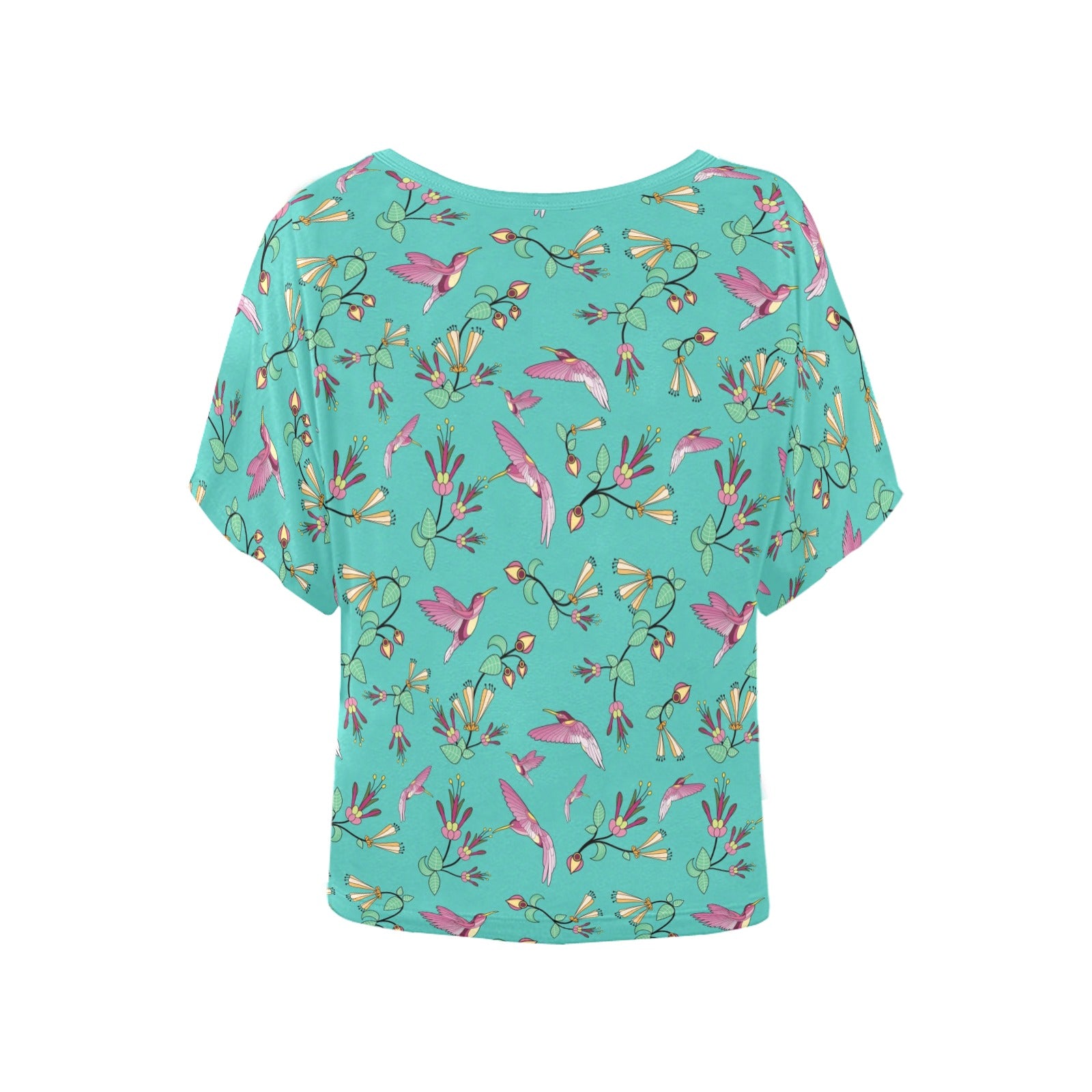 Swift Pastel Women's Batwing-Sleeved Blouse T shirt (Model T44) Women's Batwing-Sleeved Blouse T shirt (T44) e-joyer 