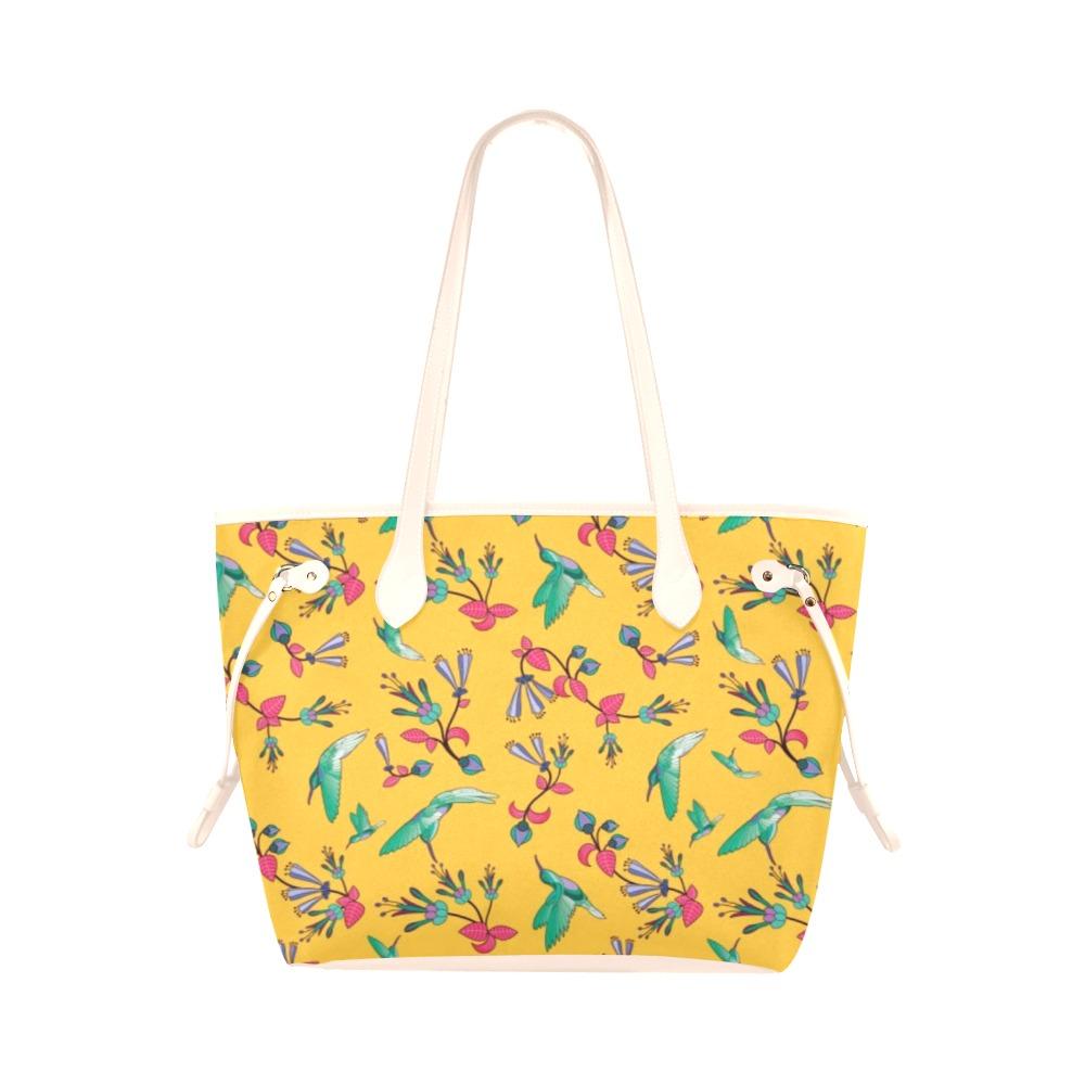 Swift Pastel Yellow Clover Canvas Tote Bag (Model 1661) Clover Canvas Tote Bag (1661) e-joyer 