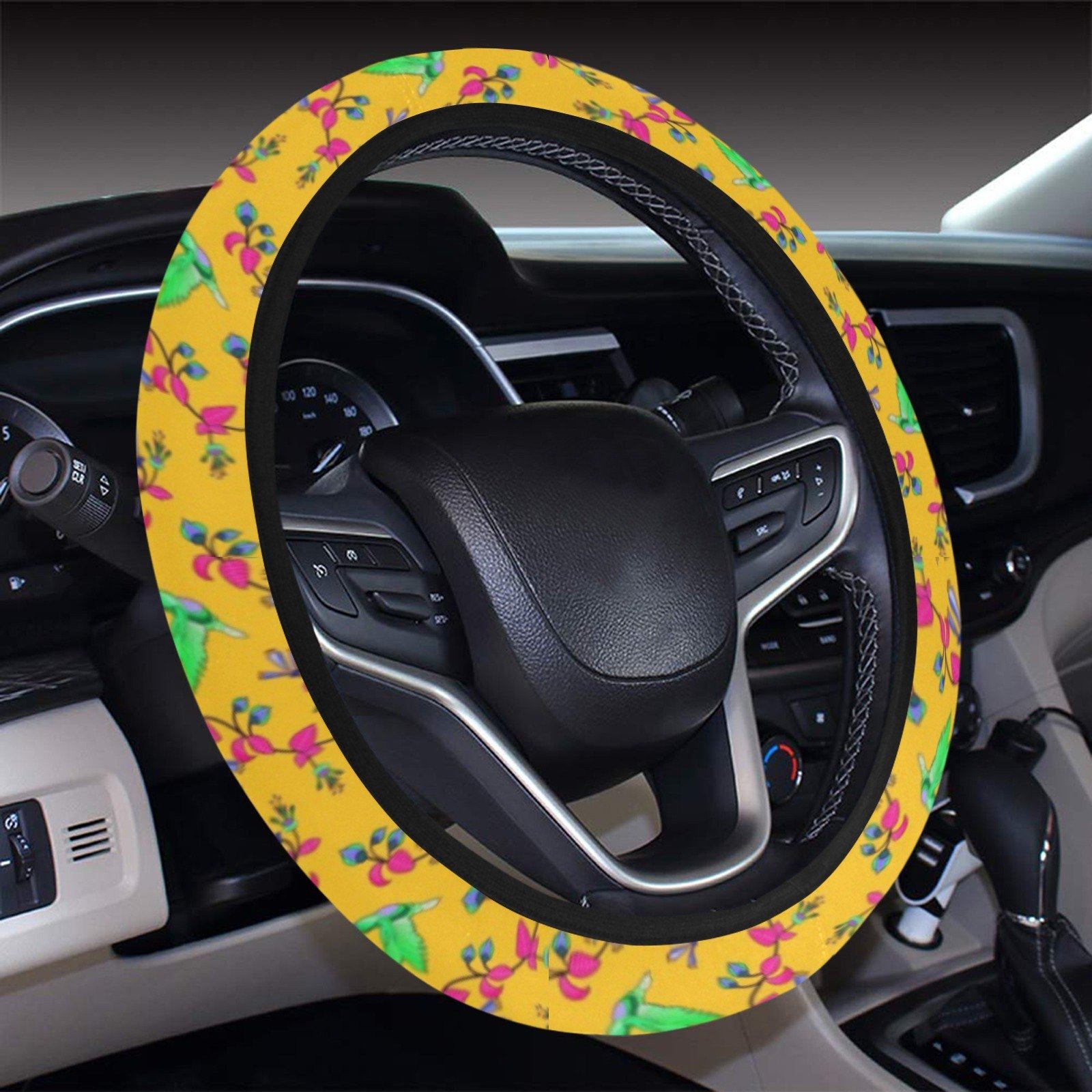 Swift Pastel Yellow Steering Wheel Cover with Elastic Edge Steering Wheel Cover with Elastic Edge e-joyer 