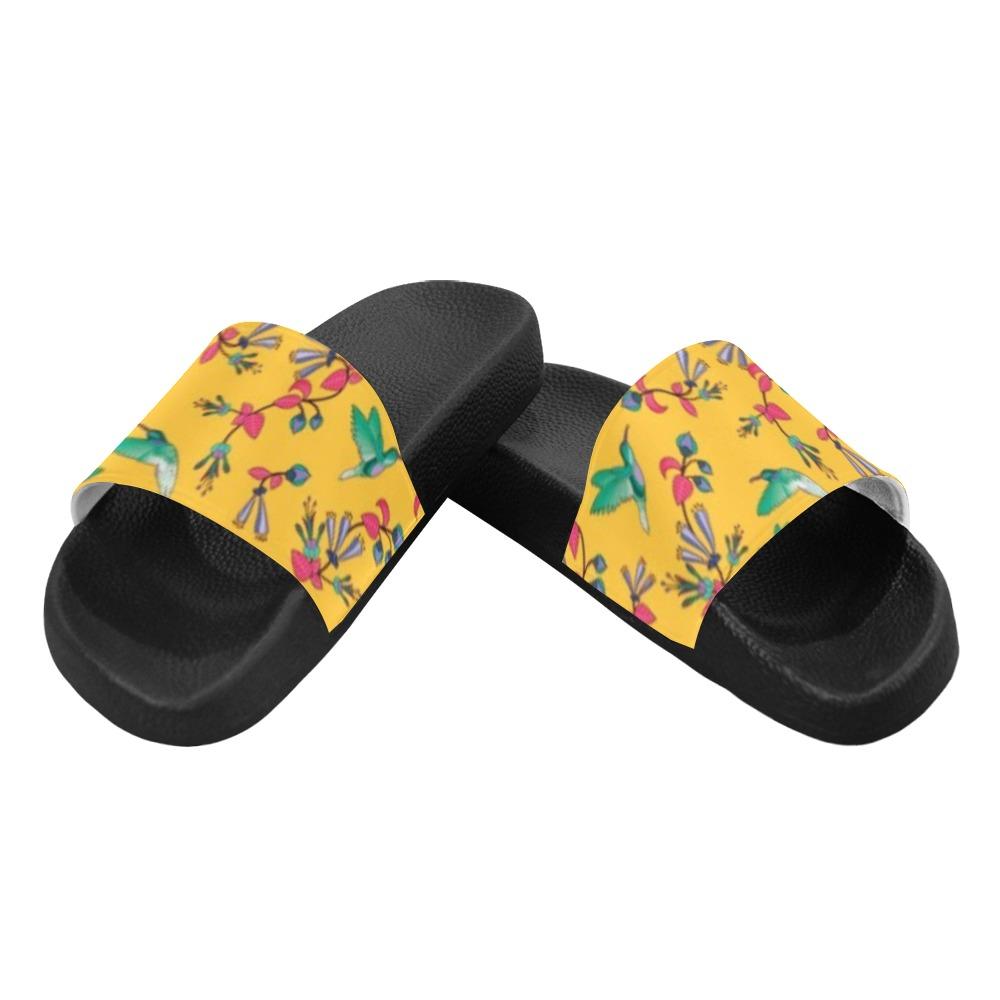 Swift Pastel Yellow Women's Slide Sandals (Model 057) Women's Slide Sandals (057) e-joyer 