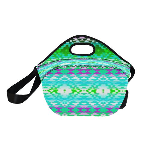 Taos Powwow 120 Neoprene Lunch Bag/Large (Model 1669) Neoprene Lunch Bag/Large (1669) e-joyer 