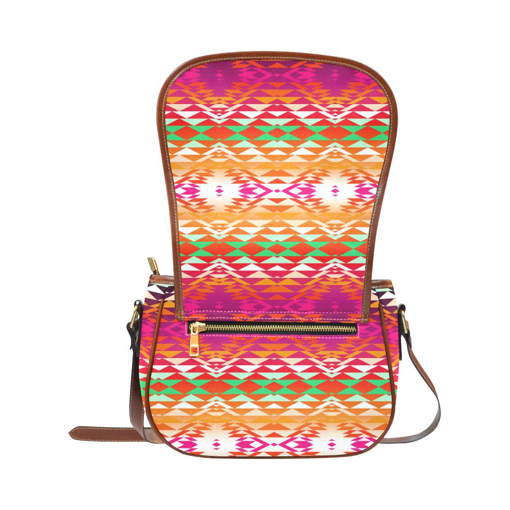 Taos Powwow 330 Saddle Bag/Small (Model 1649) Full Customization Saddle Bag/Small (Full Customization) e-joyer 