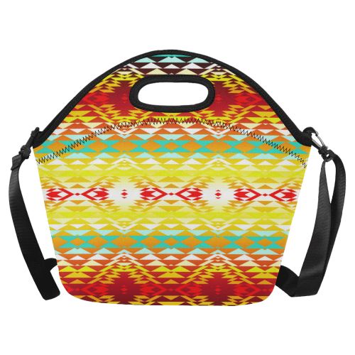 Taos Powwow Neoprene Lunch Bag/Large (Model 1669) Neoprene Lunch Bag/Large (1669) e-joyer 