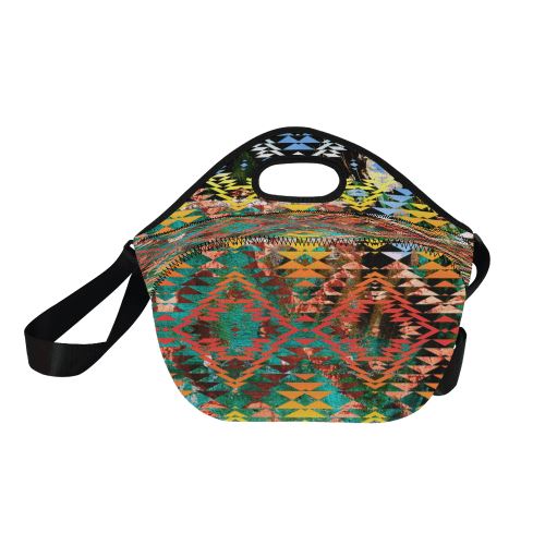 Taos Wool Neoprene Lunch Bag/Large (Model 1669) Neoprene Lunch Bag/Large (1669) e-joyer 