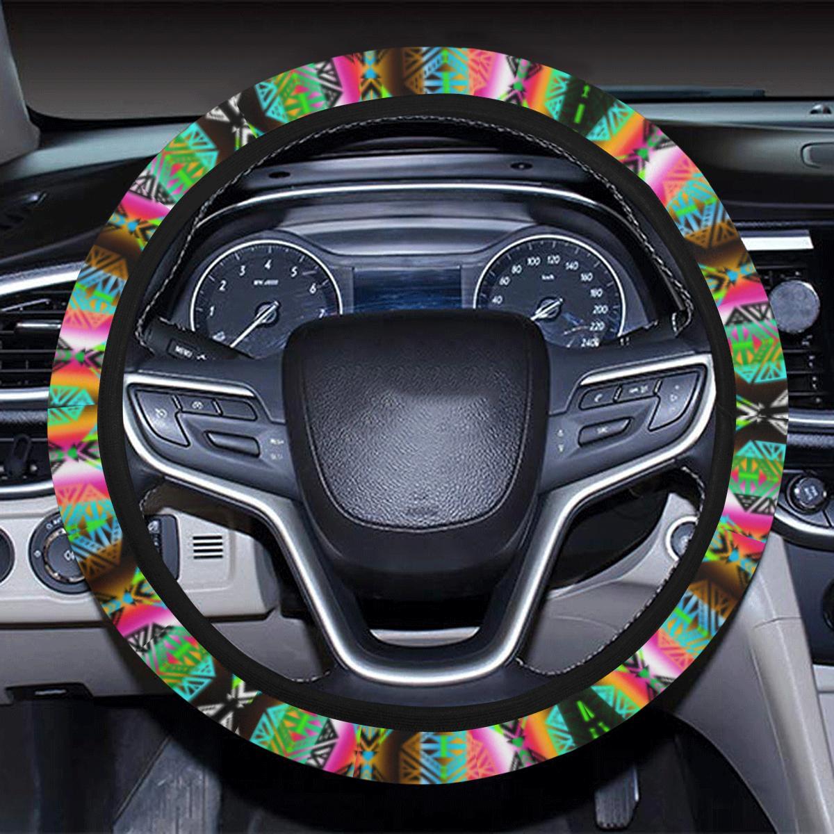 Trade Route North Steering Wheel Cover with Elastic Edge Steering Wheel Cover with Elastic Edge e-joyer 