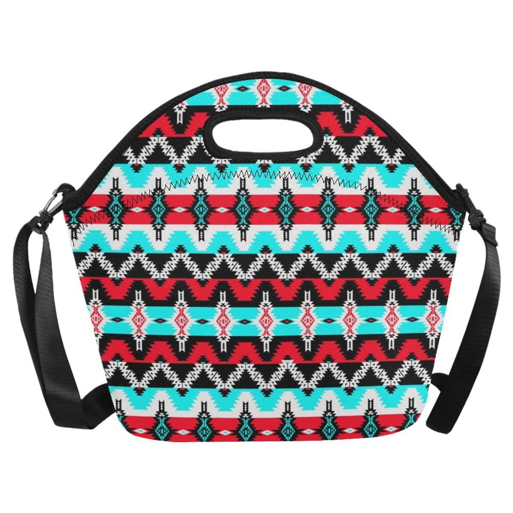 Two Spirit Dance Neoprene Lunch Bag/Large (Model 1669) bag 49 Dzine 