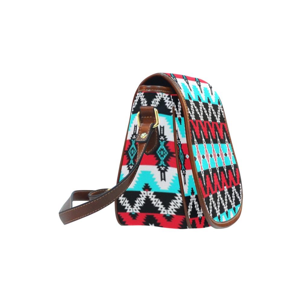 Two Spirit Dance Saddle Bag/Small (Model 1649) Full Customization bag e-joyer 