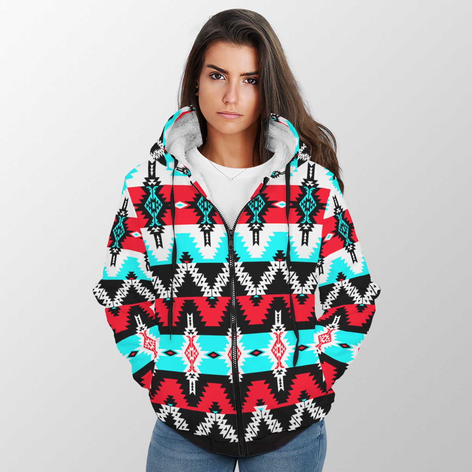 Two Spirit Dance Sherpa Hoodie 49 Dzine 